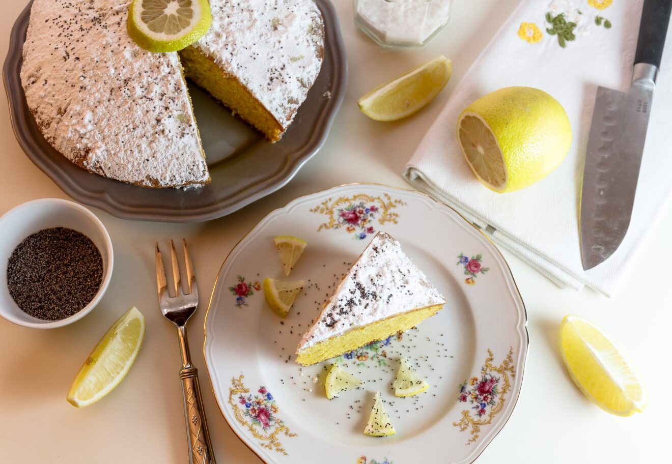 torta caprese al limone