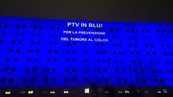 tumore colon retto policlinico tor vergata si illumina di blu per la prevenzione 2