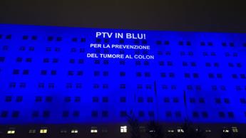 tumore colon retto policlinico tor vergata si illumina di blu per la prevenzione 2