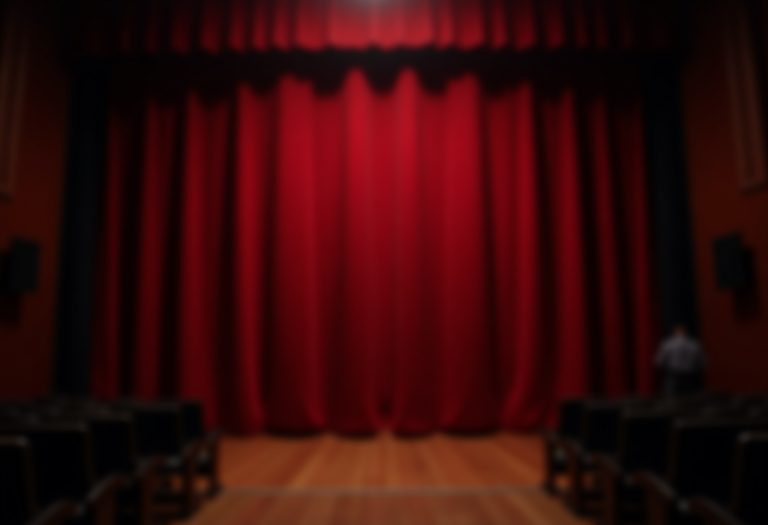 Immagine del teatro durante lo spettacolo Brotti!