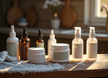 Donna che applica crema idratante sulla pelle in inverno