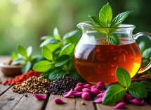 Immagine di erbe e piante medicinali per la salute