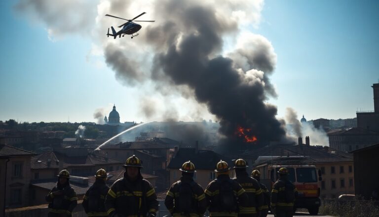 incendio a roma oltre 200 evacuati e danni ingenti 1762743443