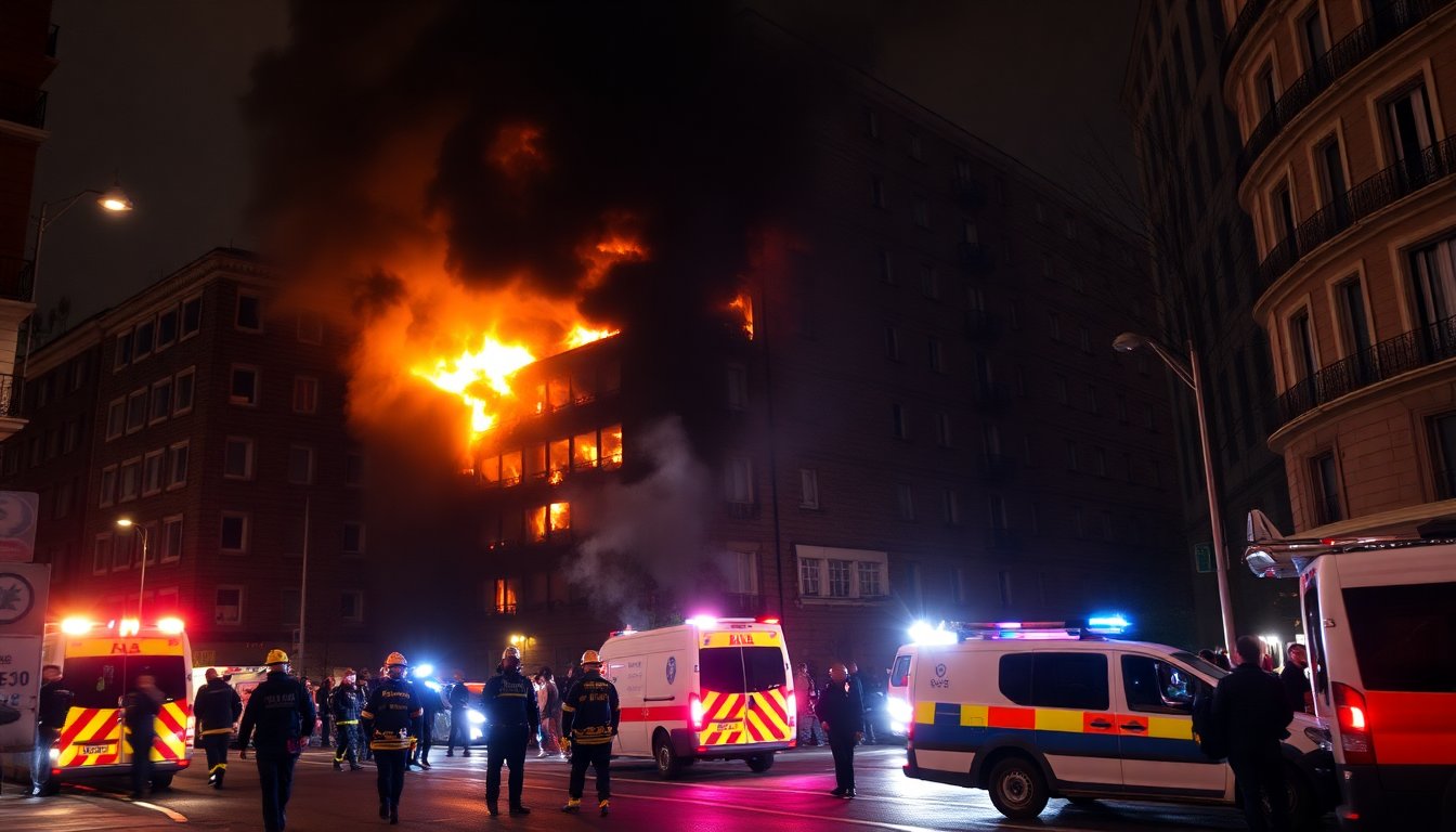 incendio a milano un morto e molti feriti in un palazzo residenziale 1767966334