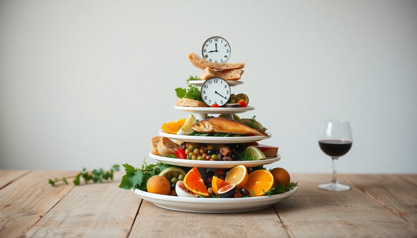 piramide mediterranea basata sul cronotipo mangiare secondo lorologio biologico 1772454828