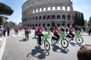 bicinrosa torna a roma sport e prevenzione contro il cancro al seno 2