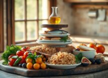 Aggiornamento visivo della piramide della dieta mediterranea per uso divulgativo