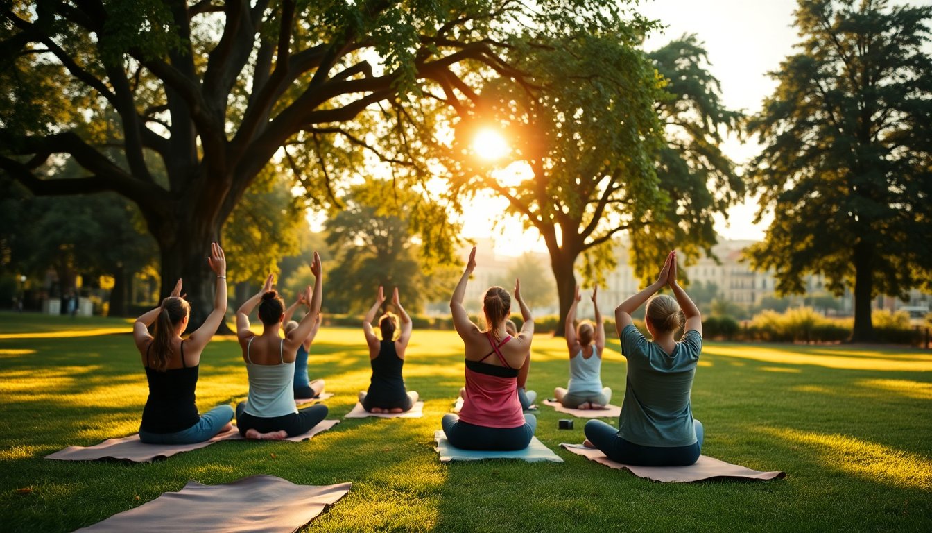 Vinyasa yoga estivo nel verde a Pavia: corso pratico e accessibile