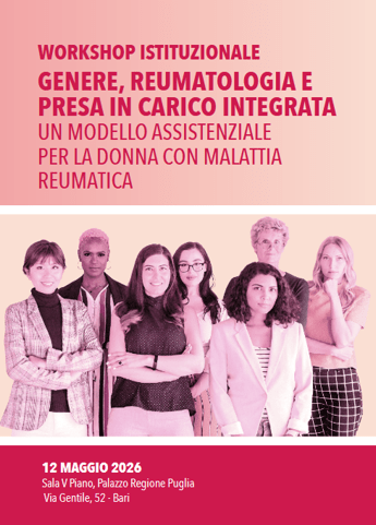 reumatologia il 12 maggio a bari workshop su presa in carico integrata 2